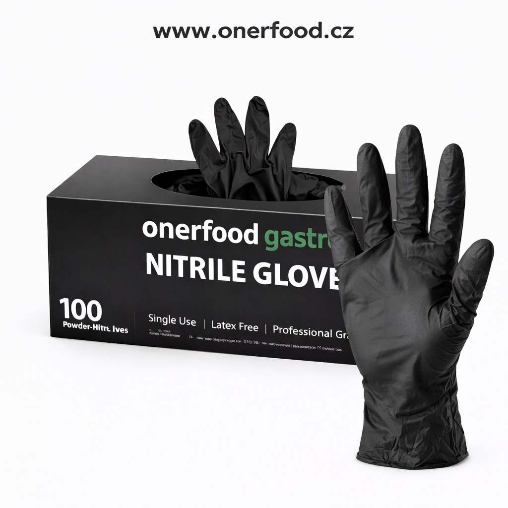 NITRILOVÉ RUKAVICE BEZ PUDRU XL 100 KS