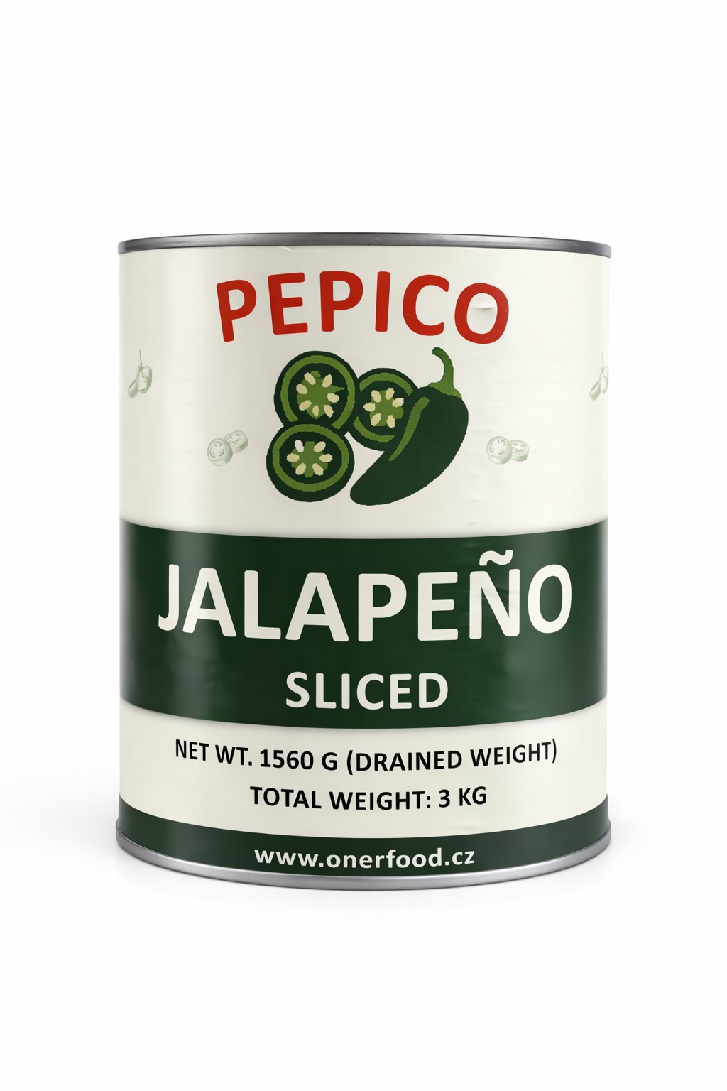 NAKLÁDANÉ JALAPEŇOS PLÁTKY 3 KG (NETTO 1 650 G) – BRICS