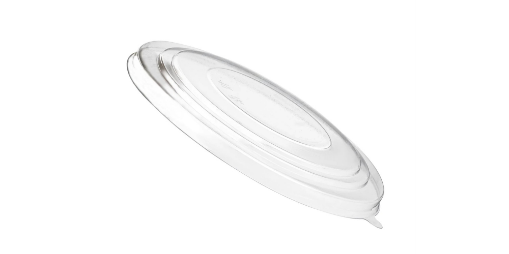 PET VÍČKO 185mm PRO KULATOU KRAFTOVOU NÁDOBU NA JÍDLO 1300CC 50ks.