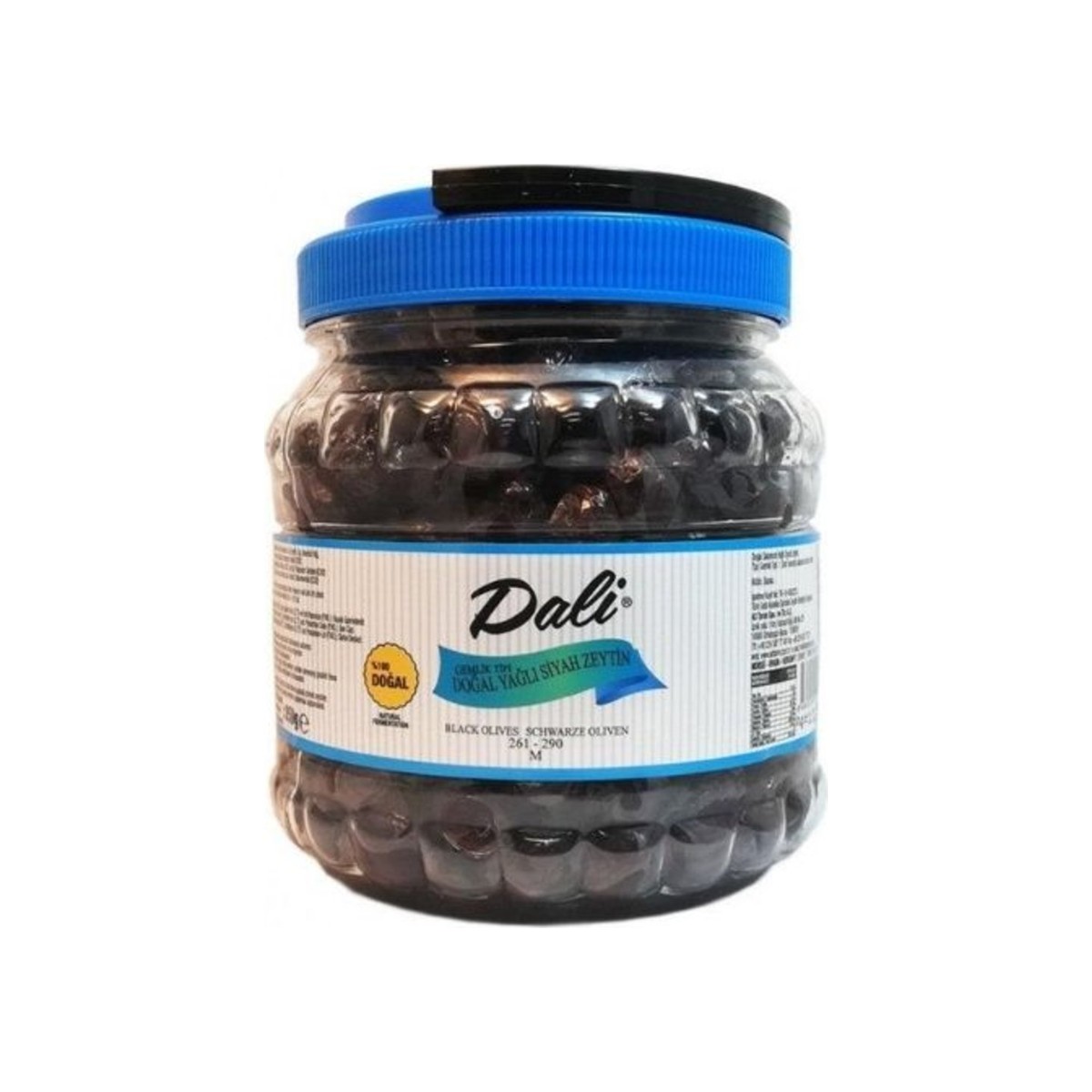 Olivy černé s peckou v oleji 1 kg Dali