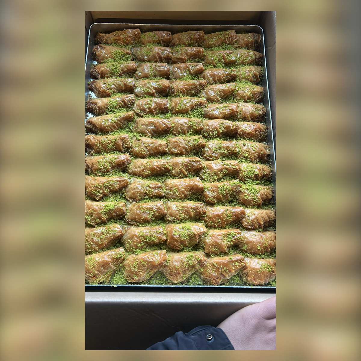 Şöbiyet baklava se smetanou turecká