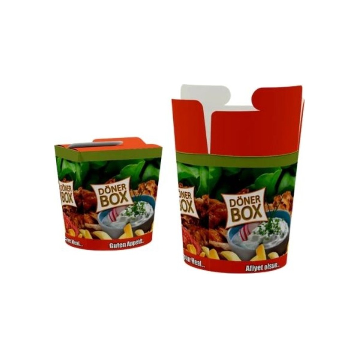 Doner box velký 50 ks