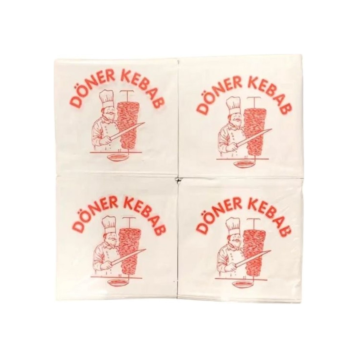 Papírový sáček na doner kebab 16×16 cm